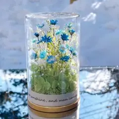 《専用ページ》ボトルフラワー　青い小花　インテリア