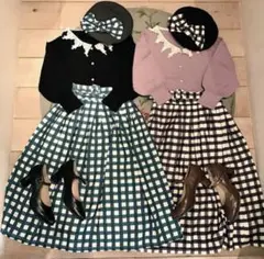 アンアナザーアンジェラス ギンガムチェックスカート