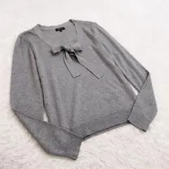 INDIVI インディヴィ　ニット　グレー