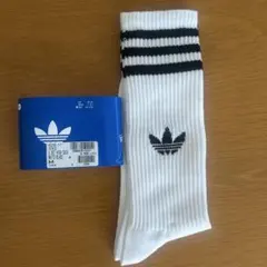 adidas U 3ST HIGH SOCK ホワイト ブラック M 靴下のサムネイル
