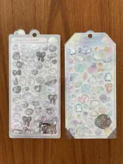 【正規品】らめーるボンボン シャーベット しろくろボンボンボンボンドロップシール