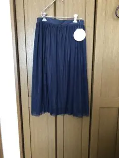 earth ネイビー フレアスカート F