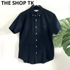 【ザショップティ-ケ-】ネイビー　半袖シャツ　Mサイズ