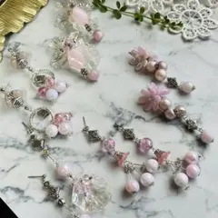 パステルピンクピアス　まとめ売り