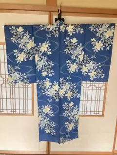 アンティーク着物 絽 アンティーク着物 絽 矢羽と花 - からん::アンティーク着物