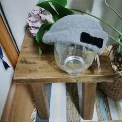 た*ん様 グレーベレー帽