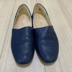 Clarks クラークス クッションプラス フラットシューズ ネイビー 23.5のサムネイル