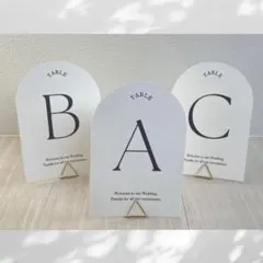 ウェディング テーブルナンバースタンドセット