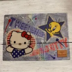 【新品】トゥイーティー＆ハローキティ コラボデザイン 大判 ハンカチ レトロ 2025年最新】キティ トゥイーティーの人気アイテム - メルカリ