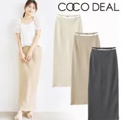 cocodeal ベルト付きバイアスナロースカート　ココディール　ロングスカートのサムネイル