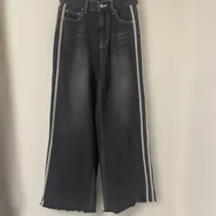 サイドライン　デニム　ジーンズ　y2k 韓国