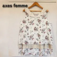 axes femme/アクシーズファム 花柄ノースリーブトップスのサムネイル