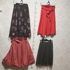 ミモレ丈スカート　4枚セット　バラ売り可能　SM ユニクロ他