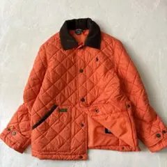 ポロバイラルフローレン キルティングジャケトL14〜16 オレンジ　160