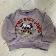 ミッキー　ミニー　トレーナー　サイズ90 しまむら　ディズニー