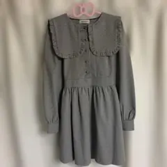 BUBBLES バブルス セーラーワンピース リボン ギンガムチェック ゎ