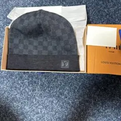 路易威登 格紋針織帽 毛帽