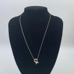 ⭐︎本日限定セール⭐︎ Pt850ネックレス クリスタル付きイニシャルN