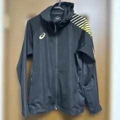 asics フード付きジャケット M 黒 LIMO