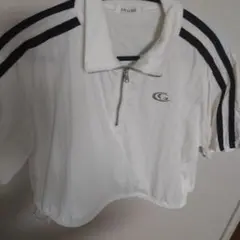 INGNI ジップアップ 半袖Tシャツ ホワイト