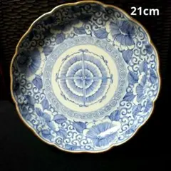 鉢■菊形六角染付丼鉢 太明成化年製 江戸期 天保 六角鉢 菓子器 時代物 骨董■ 鉢□菊形六角染付丼鉢 太明成化年製 江戸期