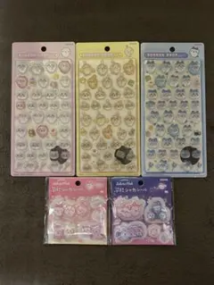 正規品 ちいかわ ボンボンドロップシール ぷにシャカシール 5点セット