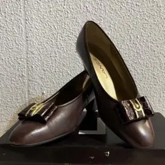 LANCEL ランセル パンプス ブラウン リボンモチーフのサムネイル