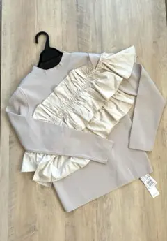 新品　ヤマダヤ　フェンネル　フリルビスチェマルチwayニットトップス