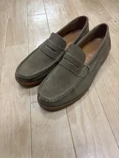 TODS ダークブラウン スエード ローファー - メルカリ