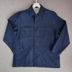 無印良品　木の実から作ったカポック混シャツジャケット　デニムシャツジャケットのサムネイル