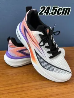 スニーカー　靴　ウォーキング　室内履き　【オレンジ】【24.5cm】のサムネイル