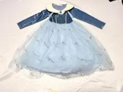 Ghratygren プリンセス風 ドレス 長袖 ブルー 120のサムネイル