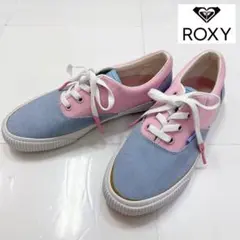 ロキシー ROXY レディース スニーカー　ペールブルーペールピンクのサムネイル