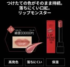 リップモンスター 15 綿雲33000ft