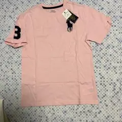 タグ付きポロシャツスタイル Tシャツ ピンク 3
