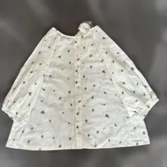 Samansa Mos2 花柄刺繍 2WAYブラウス