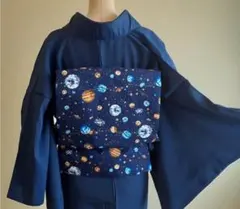 木綿　名古屋帯　銀河　宇宙　星のサムネイル