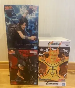 NARUTO-ナルト-疾風伝 フィギュア うちはサスケ イタチ ナルトセット