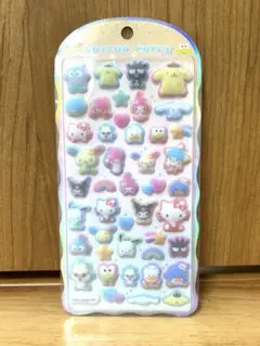【正規品】コットンパフィーシール　サンリオキャラクターズ