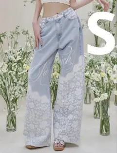 Darich レースビジュールーズデニムパンツ Sサイズのサムネイル