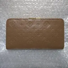 新品未使用 がま口 長財布 デイリーラシット ベージュ系統
