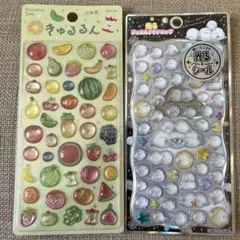 シマエナガジュエルプチドロップ、きゃるるんシール のセット