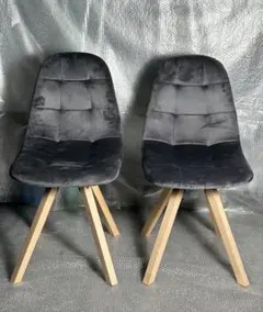 新品 ダイニングチェア オシャレ 椅子 インテリア 2脚セット グレー