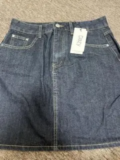 DAZY ダークデニム 膝丈スカート XL