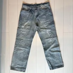 ダメージ加工 デニムパンツメンズ