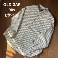 マ*ト様 OLD GAP オールド ギャップ 長袖 ストライプシャツ 90s L