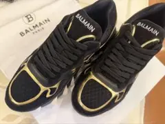 BALMAIN スニーカー ブラック ゴールド　新品未使用のサムネイル
