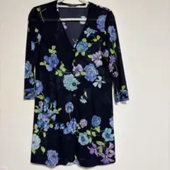 LEONARD FASHION レオナード レオナール花柄 チュニック ネイビーのサムネイル