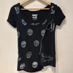 メゾンギルフィー スカル スパンコール Tシャツ M 黒 Y2K レイヤード風のサムネイル