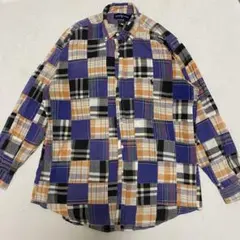 ラルフローレン 90s パッチワーク　長袖シャツ　BLAIRE